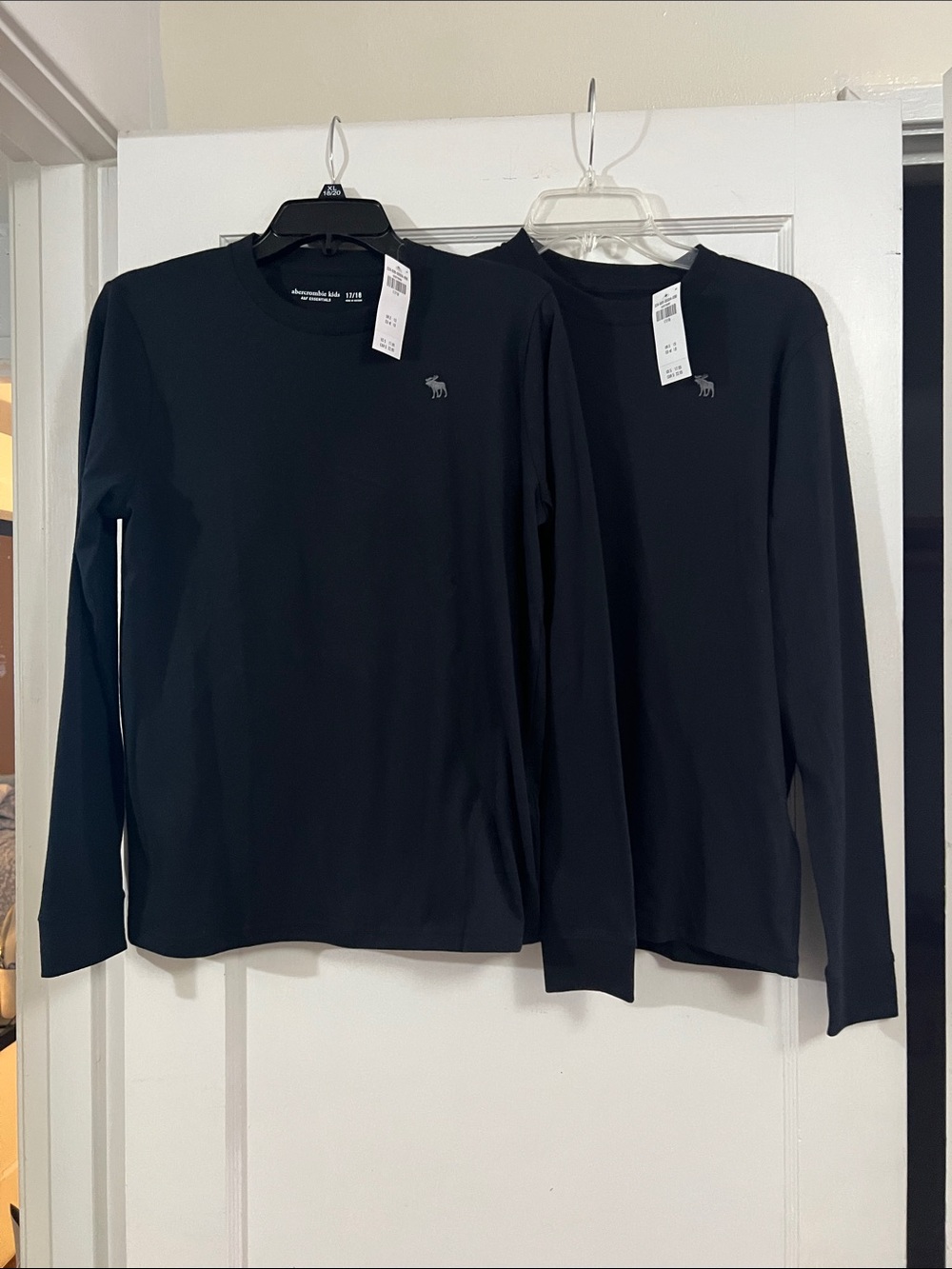 abercrombie kids Long-Sleeve Crew Tee - Black